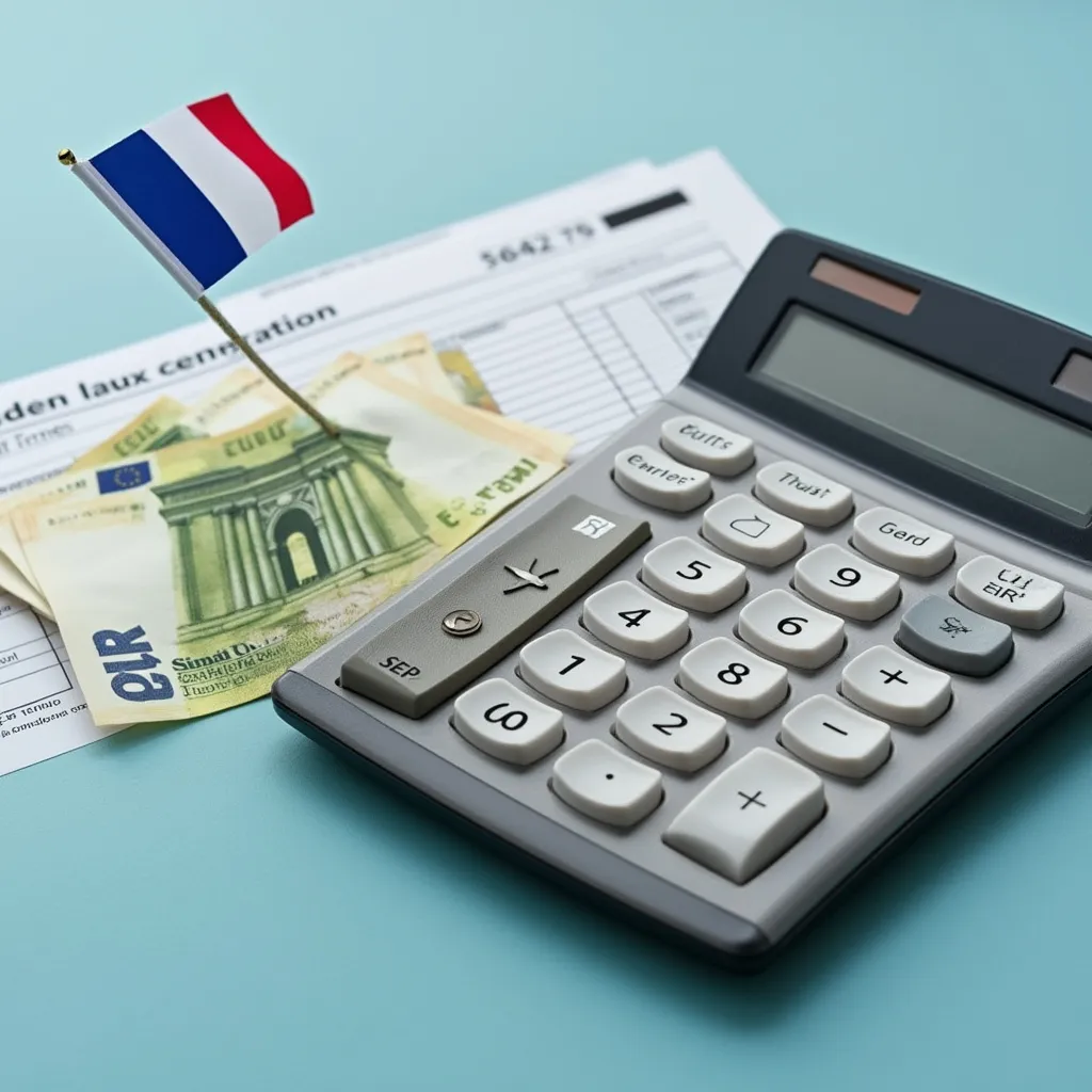 Illustration conceptuelle de la simplification fiscale en France
